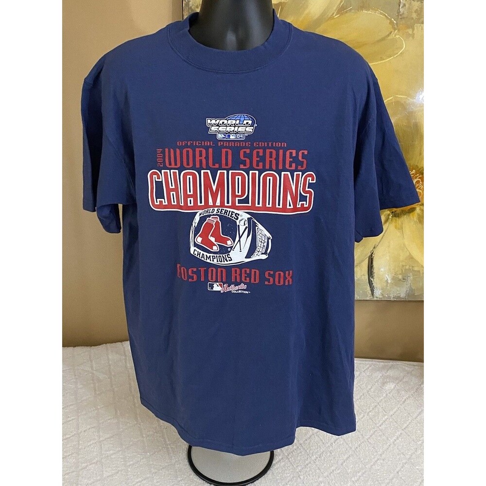 Vintage Lee Sport 2004 Boston Red Sox World Series Champions NWT T Shirt Size L